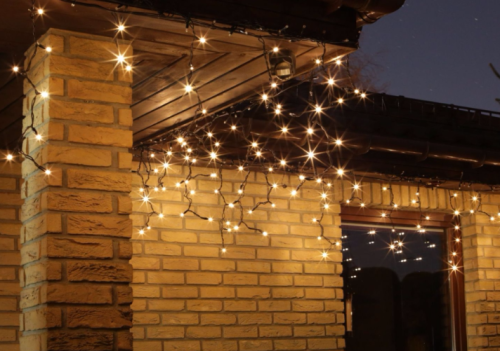 Przejdź do produktu Lampki sople 360 led białe kurtyna 377037 ozdoba 