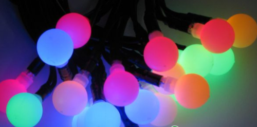 Przejdź do produktu Lampki choinkowe LED kolorowe kuleczki 50L 4,9m 21-111