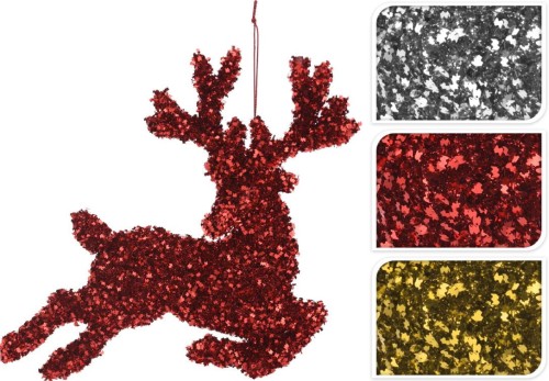 Przejdź do produktu Figurka renifer 21cm ozdoba choinkowa 350166