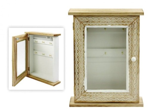 Przejdź do produktu Szafka na klucze 30x23x7cm drewniana 233551