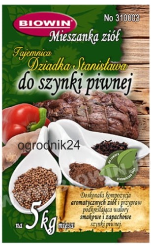 Przejdź do produktu MIESZANKA ZIÓŁ DO SZYNKI PIWNEJ 310005 ZIOŁA NADZIEWARKA