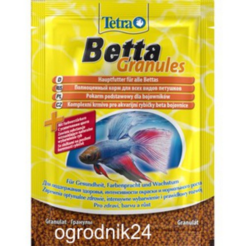 Przejdź do produktu TETRA BETTA GRANULES 5G SASZETKA 193680 AKWARIUM W-WA
