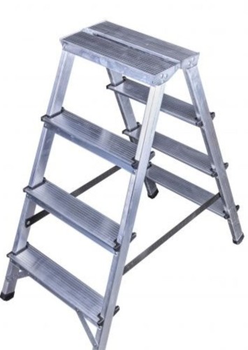 Przejdź do produktu Drabina dwustronna aluminiowa 2x4 stopnie DD4X2