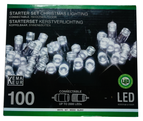 Przejdź do produktu Lampki świąteczne 100 LED białe dod. gniazdo 253508