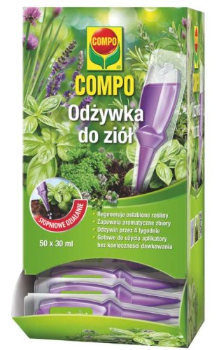 Przejdź do produktu Odżywka do ziół i roślin aromatycznych 50szt COMPO