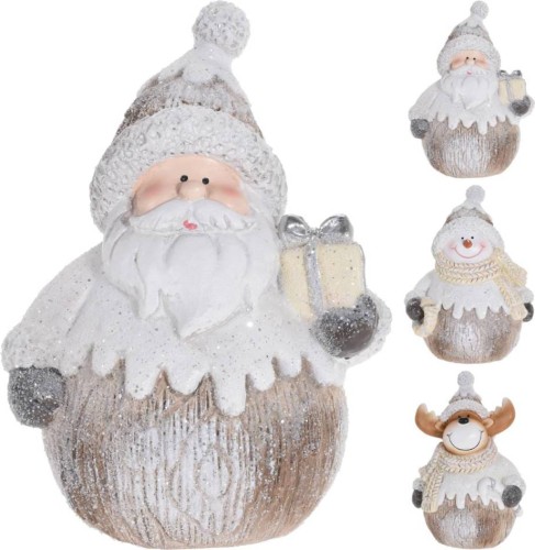 Przejdź do produktu Bałwan Renifer Mikołaj figurka 16cm ozdoba 618457