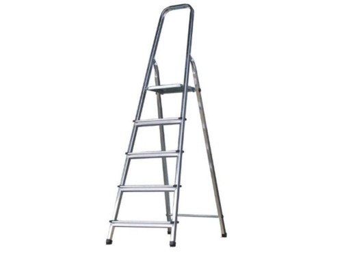 Przejdź do produktu Drabina domowa aluminiowa 5 stopniowa ALD5