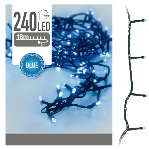 Przejdź do produktu Lampki choinkowe niebieskie led 240 18m 259391