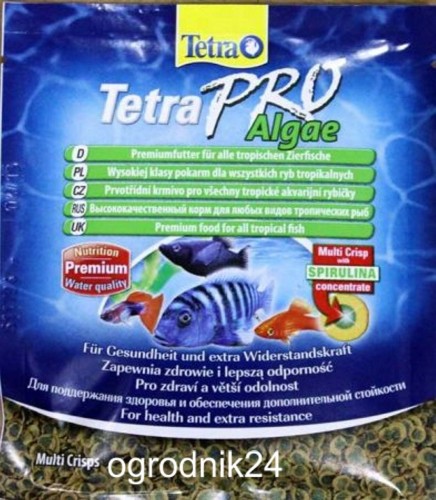 Przejdź do produktu TETRA PRO ALGAE 12G SASZETKA 149397 AKWARIUM W-WA