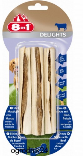 Przejdź do produktu ZOLUX  T108856 PRZYSMAK DELIGHTS BONES BEEF STICKS  8in1  3SZT DLA PSA W-WA