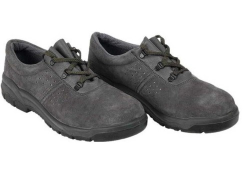 Przejdź do produktu BUTY OCHRONNE ROBOCZE SKORZANE WELUR SZARE 41 W-WA