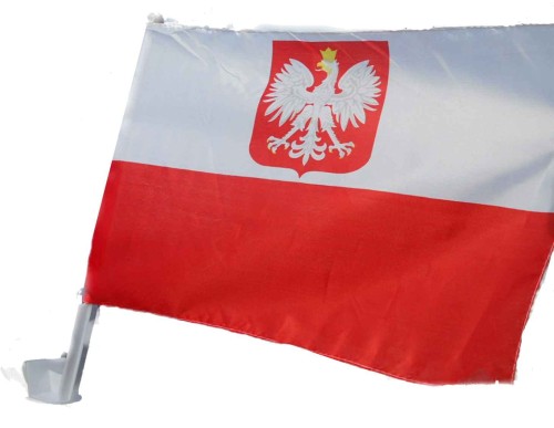 Przejdź do produktu Flaga Polski na samochód samochodowa 615429