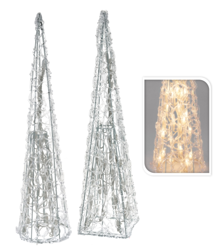 Przejdź do produktu Piramida akrylowa 57cm podświetlana 539626 36L