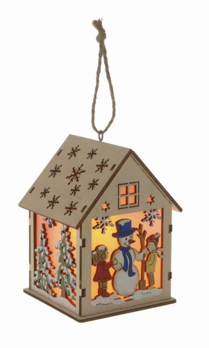 Przejdź do produktu Domek podświetlany witraż led 613319 ozdoba świąteczna