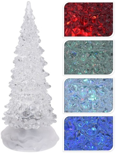 Przejdź do produktu Choinka LED figurka zmienia kolory 21cm 817560