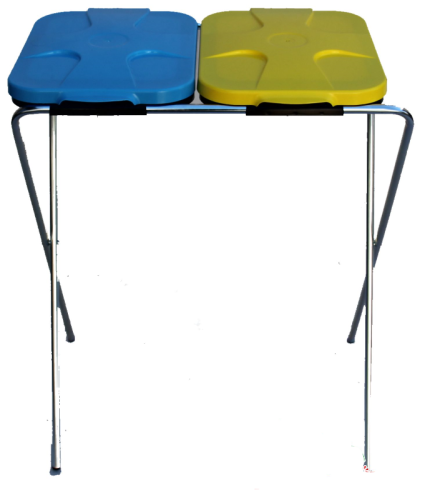 Przejdź do produktu Stojak na 2 worki 120L do segregacji śmieci kosz