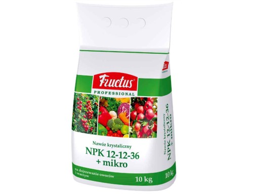 Przejdź do produktu Nawóz rozpuszczalny NPK 12-12-36 10 kg FRUCTUS PROFESSIONAL