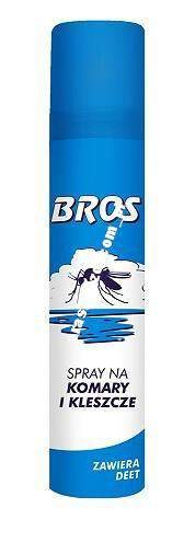 Przejdź do produktu Bros spray na komary kleszcze 90ml deet 15%