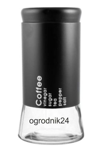 Przejdź do produktu 601114 POJEMNIK SZKLANY CZARNY STAL+SZKŁO 1400ML W-WA