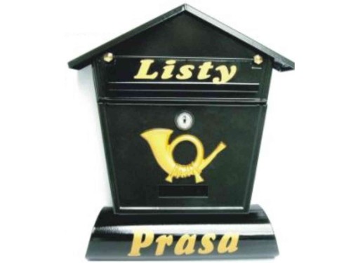 Przejdź do produktu Skrzynka na listy czarna 27x45 z gazetnikiem 5