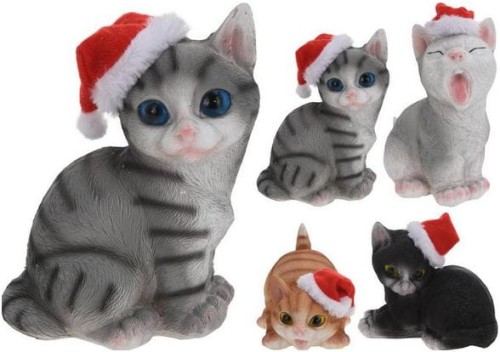 Przejdź do produktu  Kot w czapce mikołaja figurka 15cm 682995