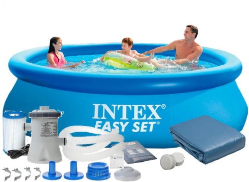 Przejdź do produktu Basen ogrodowy 305x76 7w1+pompa+pokrywa INTEX 28122 