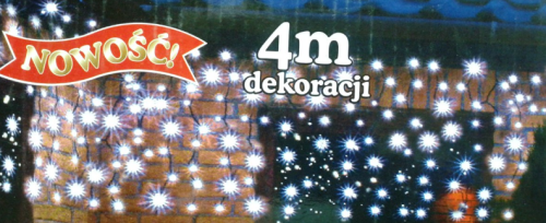 Przejdź do produktu Kurtyna 200 LED lampki zewn białe 38-998 sople