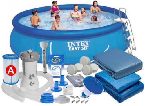 Przejdź do produktu Basen rozporowy Intex  457x107 26166 DELUXE 11w1 