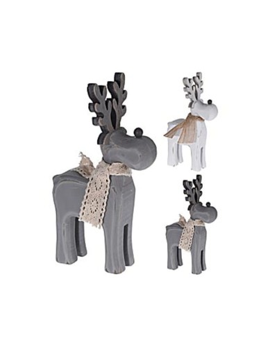 Przejdź do produktu Renifer świąteczny figurka drewniana 21cm 775921