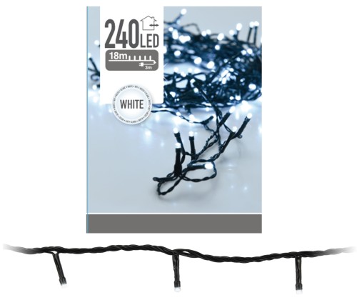 Przejdź do produktu Lampki choinkowe biały zimny  led 240 21m 258981