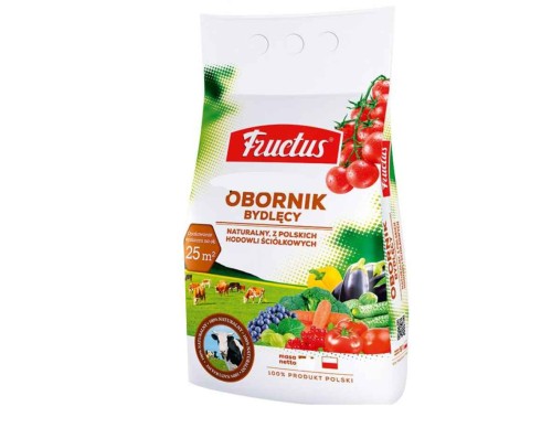 Przejdź do produktu Nawóz ogrodniczy obornik bydlęcy 10l Fructus 