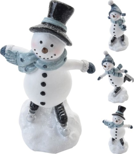 Przejdź do produktu Figurka świąteczna Bałwan 12cm ozdoba 357677 dekoracja 