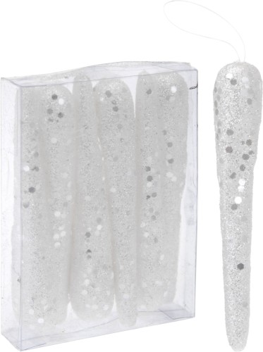 Przejdź do produktu Sople na choinkę 12cm 6szt 702777