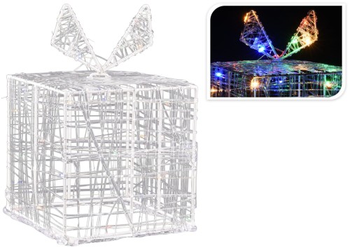 Przejdź do produktu Świecący prezent led na baterie 20cm 615616