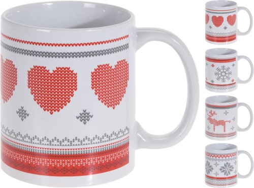 Przejdź do produktu Kubek świąteczny zimowy we wzorki 310ml 609318