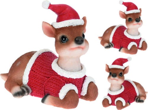 Przejdź do produktu Figurka jeleń polystone 11cm  247749 ozdoba