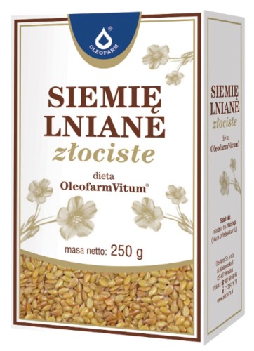 Przejdź do produktu Siemię lniane złociste OLEOFARM 250g