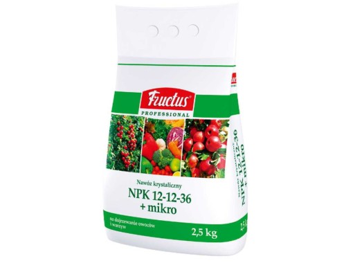 Przejdź do produktu Nawóz rozpuszczalny NPK 12-12-36 2,5 kg FRUCTUS PROFESSIONAL 