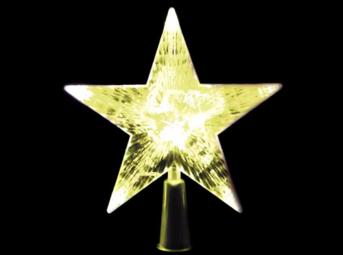 Przejdź do produktu Gwiazda na choinkę 10 LED biała ciepła na baterie 16cm 10-118