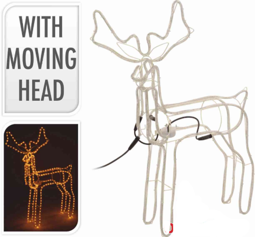 Przejdź do produktu RENIFER 60CM RUCHOMY LAMPKI 979674 OZDOBA ŚWIĄTECZNA W-WA 