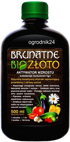 Przejdź do produktu BRUNATNE BIO ZŁOTO 500ml aktywator wzrostu humus