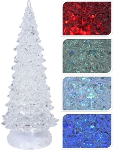 Przejdź do produktu Choinka LED figurka zmienia kolory 26cm 817584