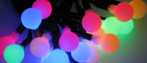 Przejdź do produktu Lampki choinkowe kolorowe kuleczki LED 80L 7,9m 21-131 dodatkowe gniazdo