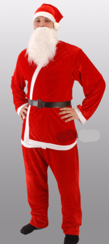 Przejdź do produktu Strój Świętego Mikołaja 5-częściowy 337369