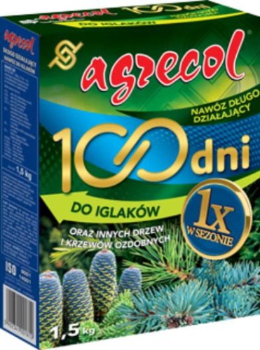 Przejdź do produktu Nawóz 100 dni do iglaków długodziałający 1,5kg AGRECOL 