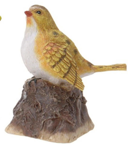 Przejdź do produktu Figurka ptak śpiewający z dźwiękiem czujnik ruchu 11 cm 548054