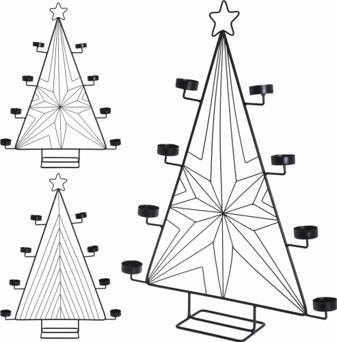 Przejdź do produktu Choinka metalowa czarna 60 cm 719628 