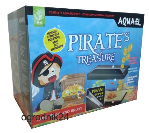 Przejdź do produktu AQUAEL AKWARIUM PIRATES + SKARBONKA DZIECI 15L W-WA