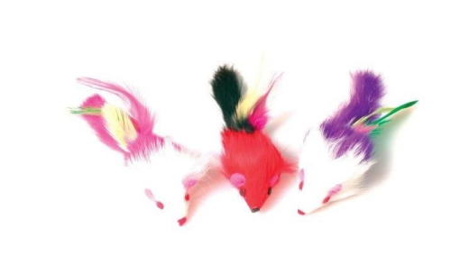 Przejdź do produktu ZOLUX 480424 ZABAWKA MYSZKI Z PIÓRAMI 3SZT. DLA KOTA W-WA