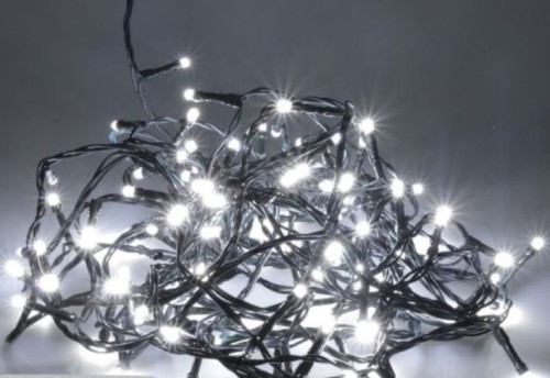 Przejdź do produktu Lampki choinkowe białe 240 LED 8 funkcji zewnętrzne i wewnętrzne 976278